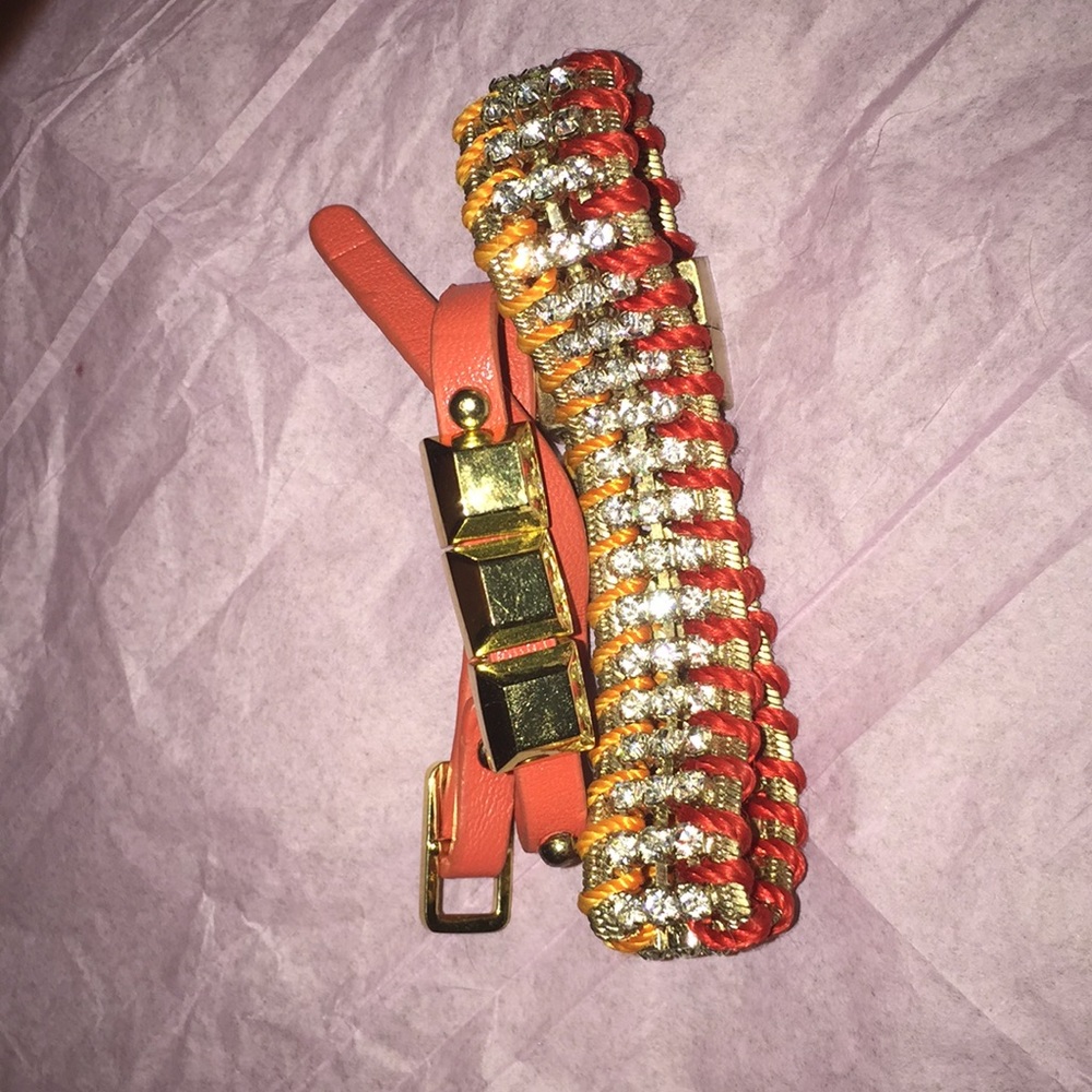 Orange bracelets